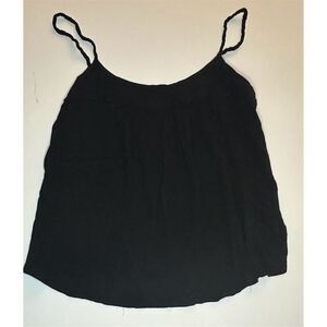 GAP Women's Black Braided-Strap Cami Top Size L Summer Casual